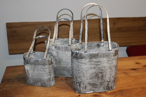 Tasche oval zinkblech mit - tasche,