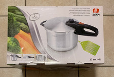 Beka Schnellkochtopf mit Dampfeinsatz/ Dampfdrucktopf 22cm 6l