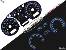 LETRONIX Plasma Tacho Tachoscheiben EL-Dash VW Golf 4 Bora 0-260 km/h #