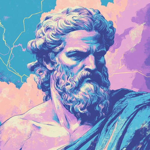 Wandtattoo aufkleber gott zeus - gott,