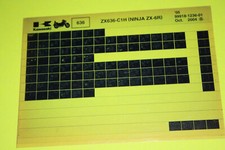 original Microfiche Kawasaki ZX636 Ninja ZX636-C1H Bj. 2005