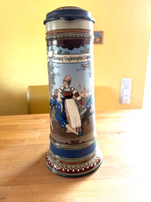 Villeroy & Boch Mettlach Krug #2286 2,6L Lindenwirtin selten