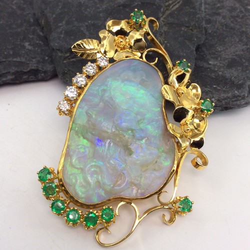 Opal gemme brillant smaragd - brillant,