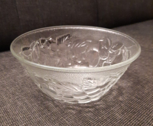 Glasschüssel mit blättern - glasschüssel,