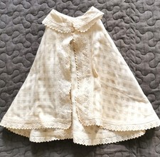 traumhaftes antikes Batist Puppencape Umhang f. Käthe Kruse Puppe o.a.um 1900