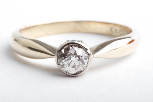 Diamantring altschliff diamant - altschliff,