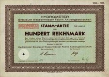 Hydrometer AG 1927 Breslau