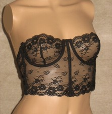 OMAS transparente 50/60er*VINTAGE NYLON-Korsage/Korsett/BH Gr.75 Cup C*NEU (1081
