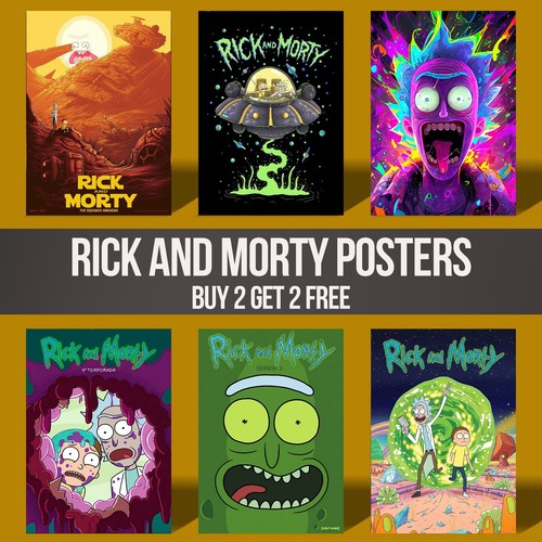Rick and morty poster - and,