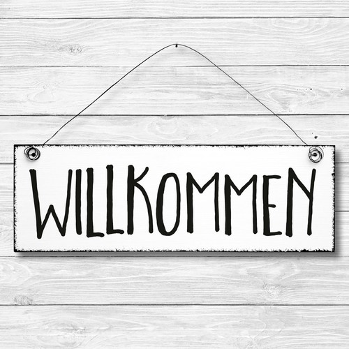 Shabby wand tür schild - tür,