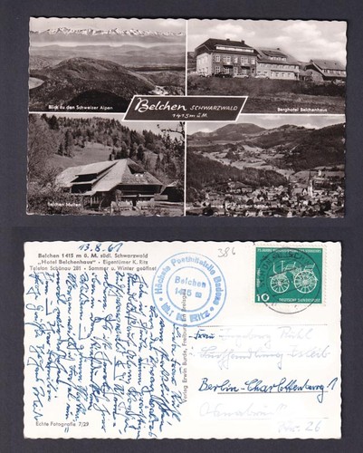Ansichtskarte belchen hotel - belchen,