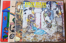 4 Kinder Langspielplatten,Hui Buh, Rübezahl, Mimmelitt, Heute liest der Vati vor