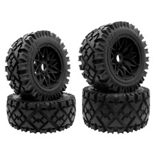 RC 1/5 Schwarz 24mm Vorder Hinterrad Allradreifen für HPI Rovan KM Baja 5B SS