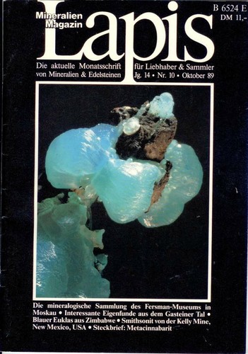 Mineralien lapis heft okt - mineralien, 10
