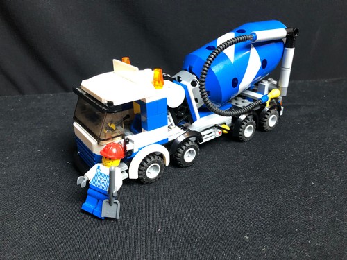 Lego 7990 cement mixer - cement,