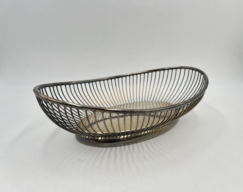 Versilberter drahtkorb oval - drahtkorb,