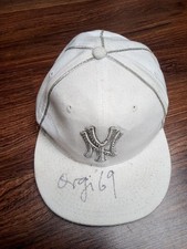 NewEraCap NY Weiß Glitzernähte Orgi 69 King Orgasmus One Autogramm Unterschrift
