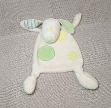 Hund Topolino Baby Kuscheltuch Schmusetuch grün gelb Punkte Flecken creme 