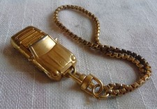 Mercedes Benz Schlüsselanhänger SL /SLK Goldfarbig mit Kette