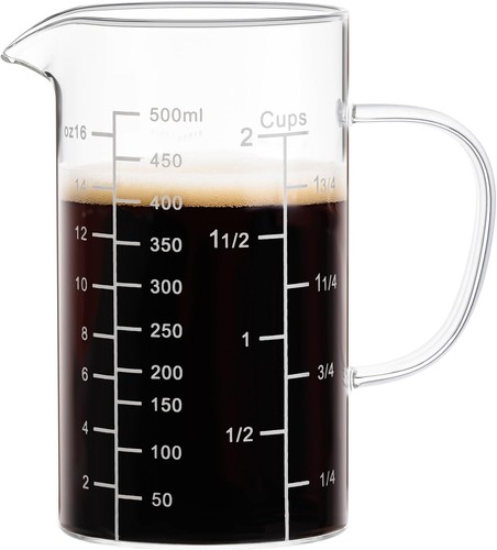 Paracity messbecher glas 500ml - glas,