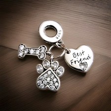 Charm Anhänger Hunde Pfote