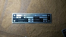 DDR VEB Eisenach wartburg