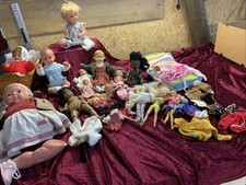 Alte Puppensammlung, Schildkröt, Bella, Barbie, Namenlos, Holz-Schaukelbettchen“