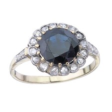 Ring saphir rosenschliff - ring,