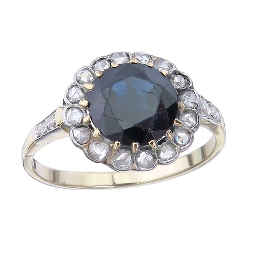 Ring saphir rosenschliff - ring,