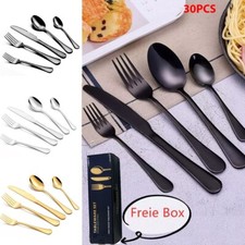 30 Teilig Besteckset,für 6Personen Besteck Tafelbesteck Essbesteck Edelstahl