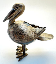 Vintage Figur Silberfigur 925 Silber Vogel Mexiko Edelstein Pelikan 5,5x7cm