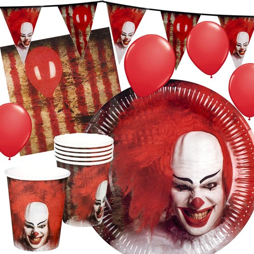 Horrorclown geschirr deko - horrorclown,