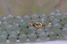 Celadon Grün Jade Perlenkette