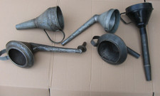 5 mal Trichter Benzintrichter Öltrichter Werkstatt Deko Sammlerobjekte