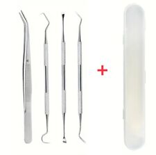 4er Set Zahnreinigung Zahnpflege Zahnarztbesteck Zahnsteinentferner Instrumente