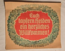 Willkommensplakat für