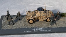 1/72 Fertigmodell Spähwagen Sd.Kfz. 222 Afrikakorps Tunis 1943 mit Grenadieren