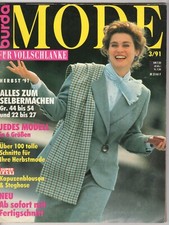 1 - Burda Mode für Vollschlanke Herbst 1991, Größen 44-54 und 22 bis 27