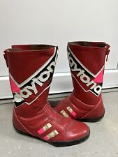 Daytona Motorradstiefel Gr. 43 Rot Motorrad Schuhe Racing Rennen