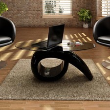vidaXL Couchtisch mit Ovaler