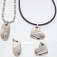 Edelstahl Anhänger Herz mit