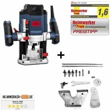 Güde 58117 Q9 Oberfräse Oberfräser Fräsmaschine Fräse OF 1200 E + 6 Fräsköpfe