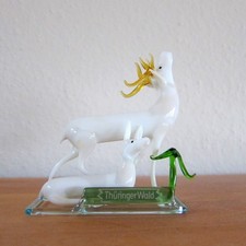 Glasfirgur Hirsch mundgeblasen