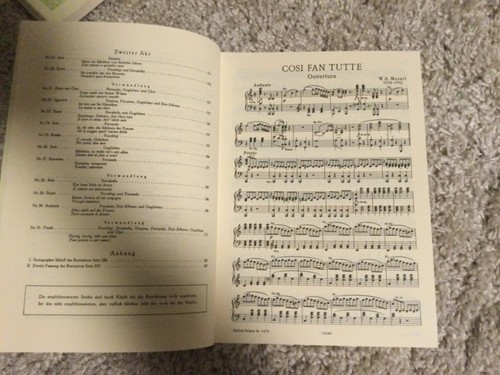 Klavierauszug mozart cosi fan - cosi,