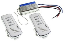 2 Kanal Wireless Lichtschalter Funkschalter Wandschalter, 2x Fernbedienung Sleep