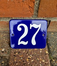 alte Eisen Emaille Hausnummer