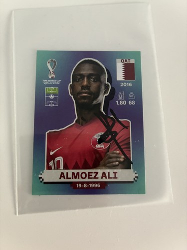 Almoez ali autogramm - almoez, panini