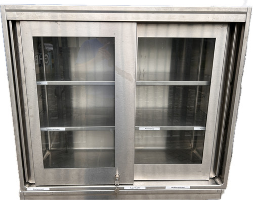 Edelstahl praxisschrank - edelstahl,