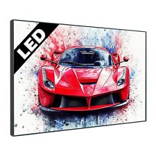 LED Leuchtbild - Auto Ferrari