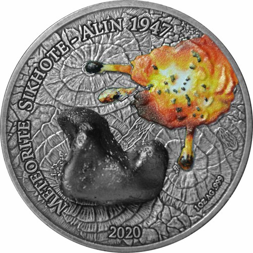 Sikhote alin meteorit - sikhote, silber